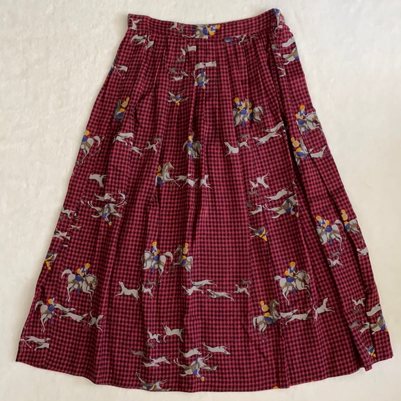 {VTG} Diane Von Furstenberg | Houndstooth Skirt